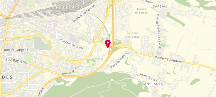 Plan de Pôle emploi de Lourdes, 11 E Boulevard du Centenaire, 65100 Lourdes