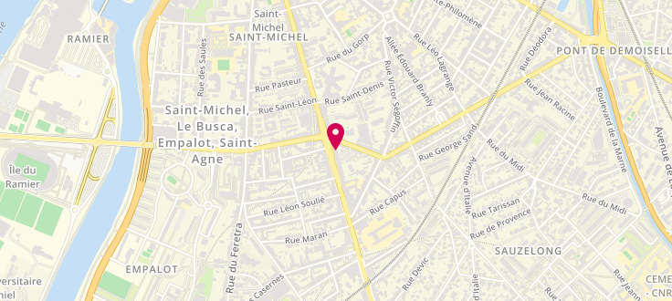 Plan de Pôle emploi de Toulouse - St-Michel, 2 Avenue de l'Urss, 31400 Toulouse