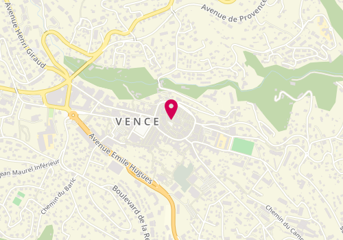 Plan de France services de Vence, Place Clémenceau<br />
Passage Cahours, 06140 Vence