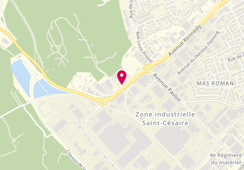 Plan de Pôle emploi de Nîmes - Saint Cesaire, Quartier Quiquillon<br />
3788 Avenue Kennedy, 30000 Nîmes