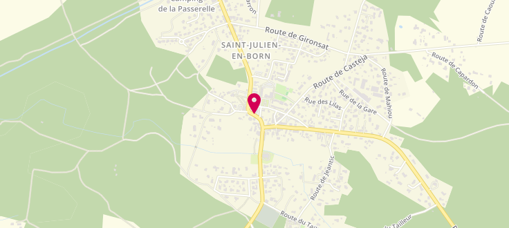 Plan de France services la Poste de Saint-Julien-en-Born, 84 Route des Lacs, 40170 Saint-Julien-en-Born