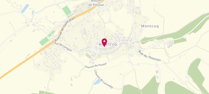 Plan de France services de Montcuq-en-Quercy-Blanc, 6 Place de la Halle Aux Grains, 46800 Montcuq-en-Quercy-Blanc