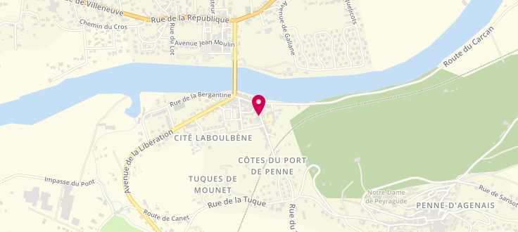 Plan de France services de Penne d'Agenais - Esplanado, 12 Rue des Écoles, 47140 Penne-d'Agenais