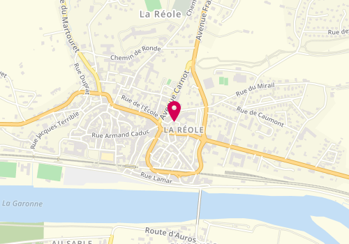 Plan de Bus France Services Réolais en Sud Gironde - APEFEM, 10 Rue des Jacobins, 33190 La Réole