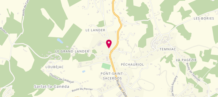 Plan de Pôle emploi de Sarlat, 77 Route du Pont de Campagnac, 24200 Sarlat-la-Canéda