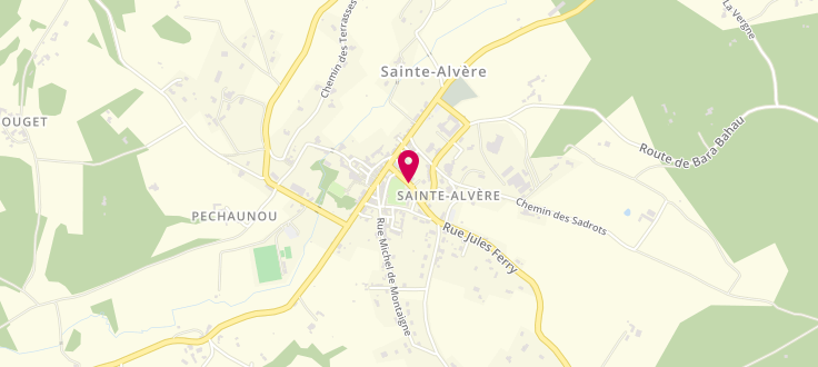 Plan de France services la Poste de Val de Louyre et Caudeau, 2 Rue Jules Ferry, 24510 Saint-Alvere