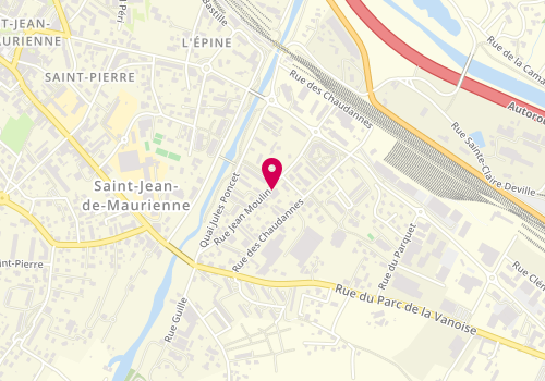 Plan de Pôle emploi de Saint Jean de Maurienne, 310 Rue Jean Moulin, 73300 Saint-Jean-de-Maurienne
