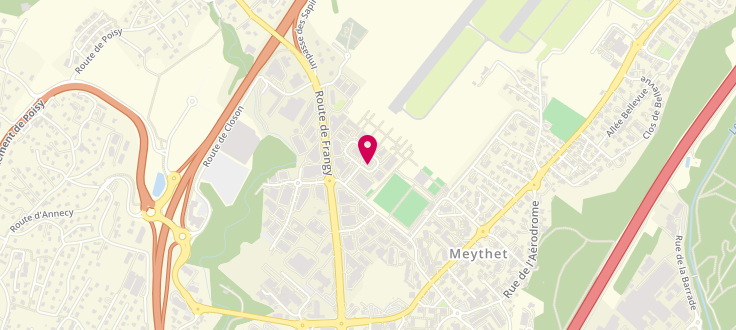 Plan de Pôle emploi de Meythet, 1 Rue de l'Euro, 74960 Meythet