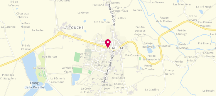 Plan de France services la Poste de Chaillac, 5 Rue de la Poste, 36310 Chaillac