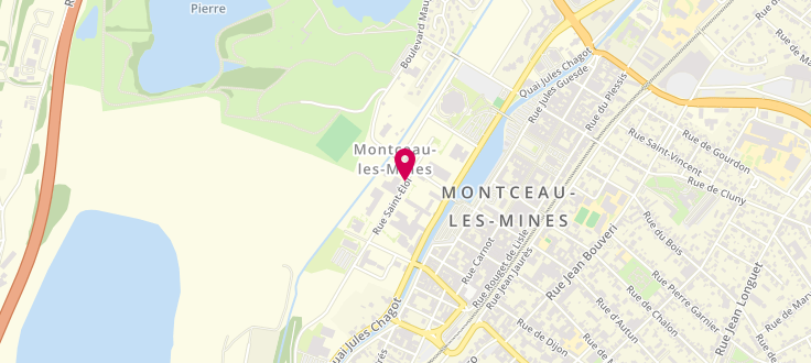 Plan de Pôle emploi de Montceau Les Mines, Site Saint Eloi<br />
5 Rue Saint Eloi, 71302 Montceau-les-Mines