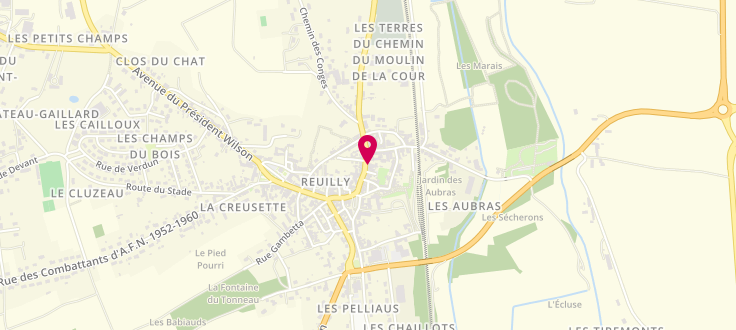 Plan de France services la Poste de Reuilly, 34 Rue de la République, 36260 Reuilly