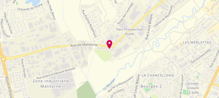 Plan de Pôle emploi de Bourges - Prospective, 111 Avenue de la Prospective, 18000 Bourges
