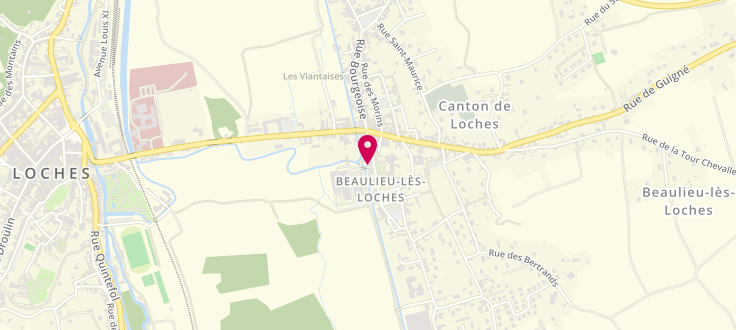 Plan de Pôle emploi de Loches, Les Jardins de l'Abbaye<br />
1 Place du Maréchal Leclerc, 37600 Beaulieu-lès-Loches
