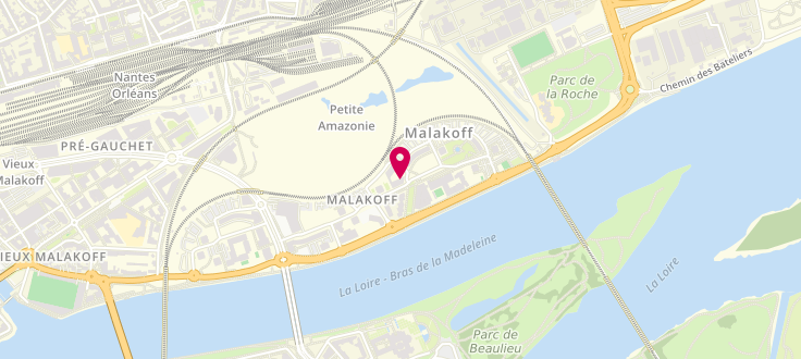 Plan de Pôle emploi de Nantes - Malakoff, 10 Rue de Chypre, 44000 Nantes