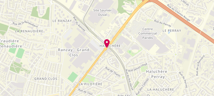 Plan de Pôle emploi de Nantes - Haluchere, 224 Boulevard Jules Verne, 44300 Nantes