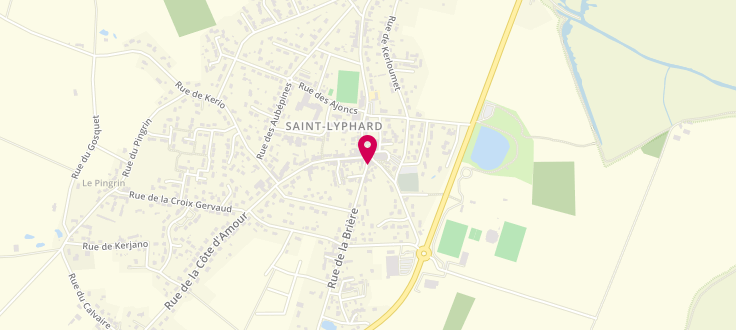 Plan de France services la Poste de Saint-Lyphard, 2 Rue de la Briere, 44410 Saint-Lyphard