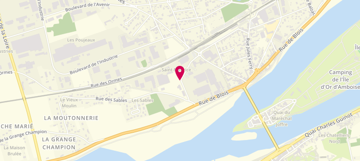 Plan de Pôle emploi d'Amboise, parc d'Activite Saint Maurice<br />
10 Rue de l'Ancienne Fonderie, 37530 Nazelles-Négron