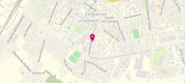 Plan de Pôle emploi d'Angers - la Roseraie, 5 Rue Henri Bergson, 49100 Angers