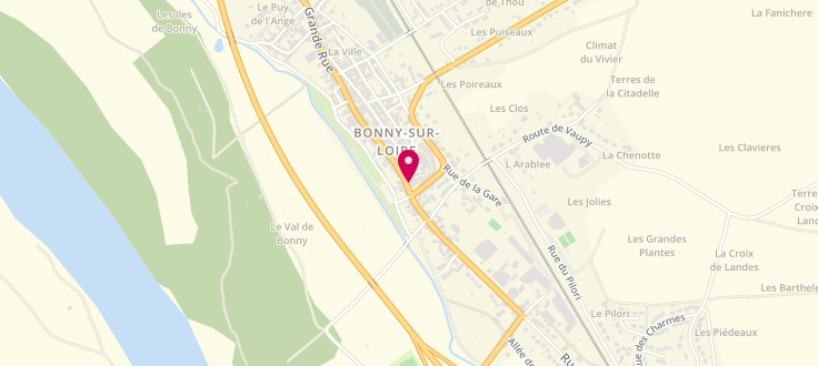 Plan de France services la Poste de Bonny-sur-Loire, 3 Place de la République, 45420 Bonny-sur-Loire