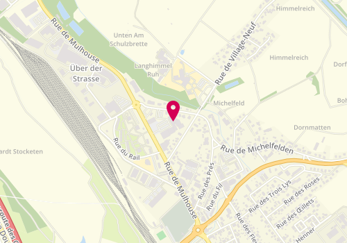 Plan de Pôle emploi de Saint Louis, 123 Rue de Mulhouse, 68300 Saint-Louis