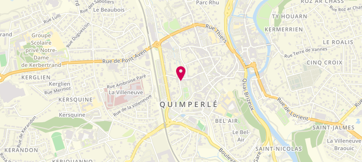 Plan de France services Quimperlé, 1 Rue des Gorgennes, 29300 Quimperlé