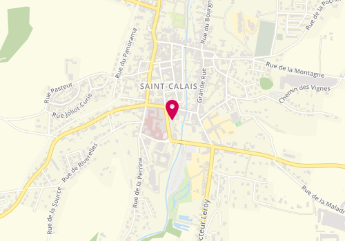 Plan de France services la Poste de Saint-Calais, 30, Avenue Charles de Gaulle, 72120 Saint-Calais