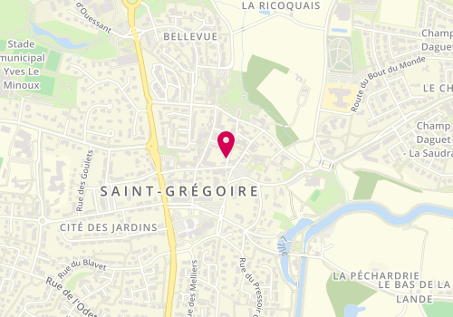 Plan de France services de Saint-Grégoire, Rue Chateaubriand, 35760 Saint-Grégoire