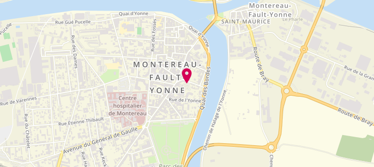Plan de Pôle emploi de Montereau-Fault-Yonne, 2 Rue Edmond Fortin, 77130 Montereau-Fault-Yonne