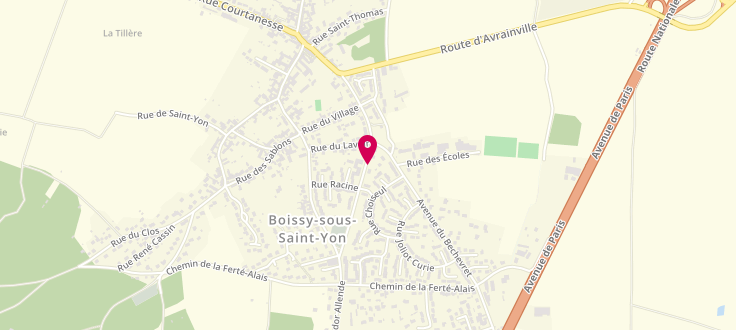 Plan de France Services de Boissy-sous-Saint-Yon, Rue Pasteur, 91790 Boissy-sous-Saint-Yon