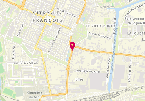 Plan de Pôle emploi de Vitry-Le-François, 16 Bis Boulevard Carnot, 51300 Vitry-le-François
