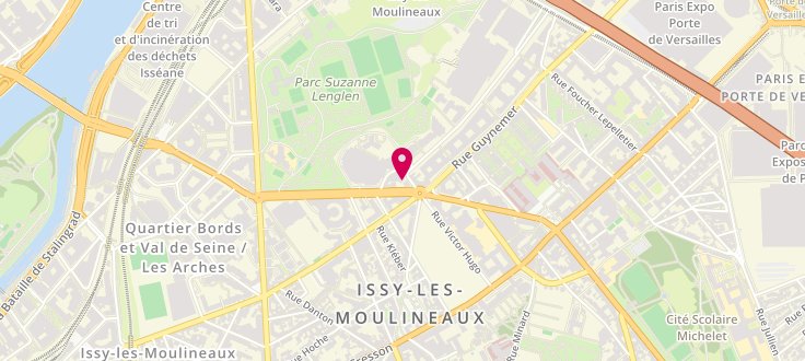 Plan de Pôle emploi d'Issy-les-Moulineaux, 2 Rue Victor Hugo, 92130 Issy-les-Moulineaux