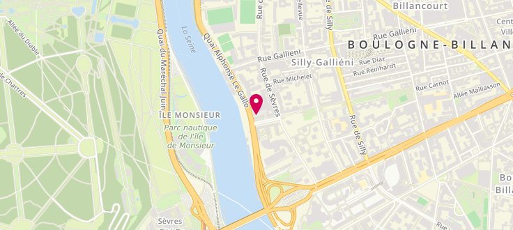 Plan de Pôle emploi de Boulogne-Billancourt, 21 Quai Alphonse le Gallo, 92100 Boulogne-Billancourt