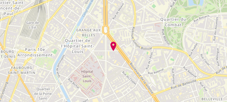 Plan de Pôle emploi de Paris - 10ème Vicq d'Azir, 26 Rue Vicq d'Azir, 75010 Paris