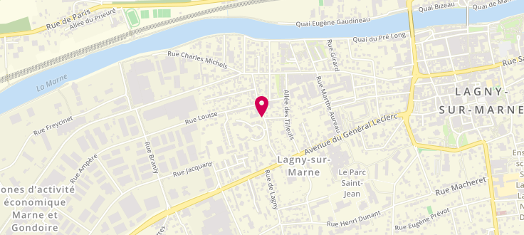 Plan de Pôle emploi de Lagny-sur-marne, 2630 Rue du Pont Hardy, 77405 Lagny-sur-Marne