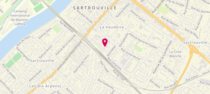 Plan de Pôle emploi de Sartrouville, 27 Rue Lamartine, 78500 Sartrouville