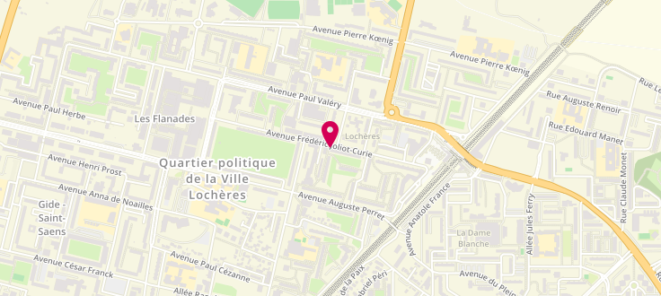 Plan de France services la Poste de Sarcelles - Lochères, Avenue Joliot-Curie, 95200 Sarcelles