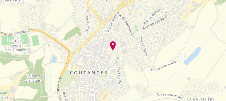 Plan de France services de Coutances, Square Lebrun, 50207 Coutances