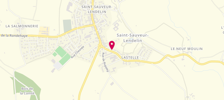 Plan de France services la Poste de Saint-Sauveur-Villages, 15 Rue Marie Desvallées, 50490 Saint-Sauveur-Villages