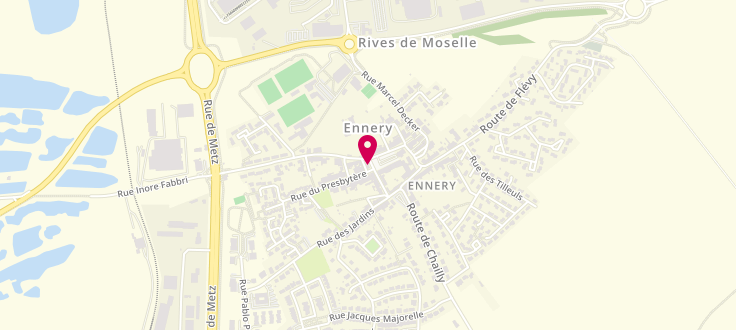 Plan de France services la Poste d'Ennery, 2 Place Schumann, 57365 Ennery