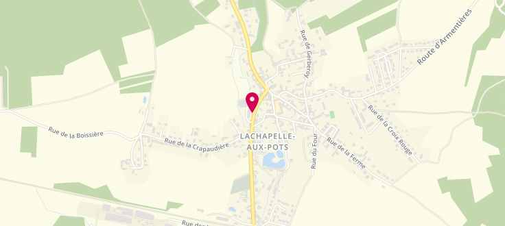 Plan de France services la Poste de Lachapelle-aux-Pots, 10, Avenue Tristan Klingsor, 60650 La Chapelle-Aux-Pots
