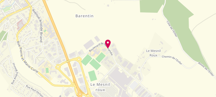 Plan de Pôle emploi de Barentin, 360 Boulevard de Normandie, 76360 Barentin