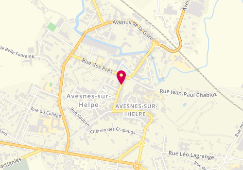 Plan de Bus France services de l’Avesnois, 64 Rue Léo Lagrange, 59440 Avesnes-sur-Helpe