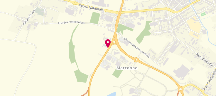 Plan de Pôle emploi de Marconnelle, 484 Route de Mouriez, 62140 Marconnelle