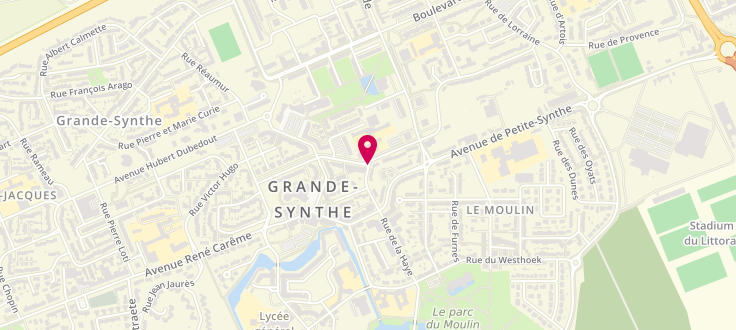Plan de Pôle emploi de Grande-Synthe, 24 Rue Georges Clemenceau, 59760 Grande-Synthe
