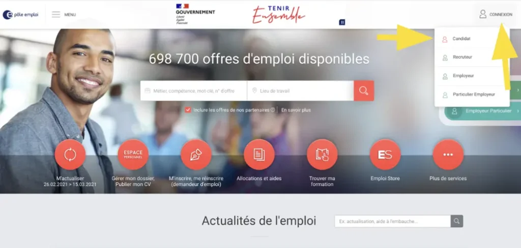 Le site pole emploi.org est il officiel et s&eacute;curis&eacute;