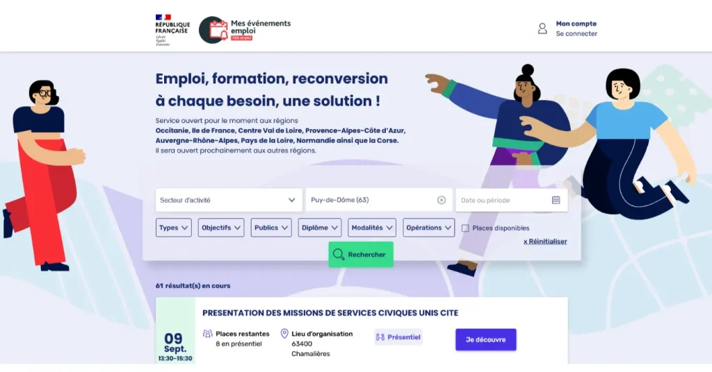 Quels types d'&eacute;v&eacute;nements s'affichent dans cet espace