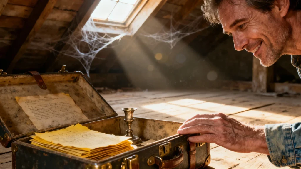 il decouvre une fortune en nettoyant son grenier sa vie bascule