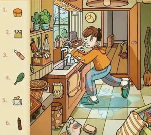 trouvez les 6 objets cachés sur cette image