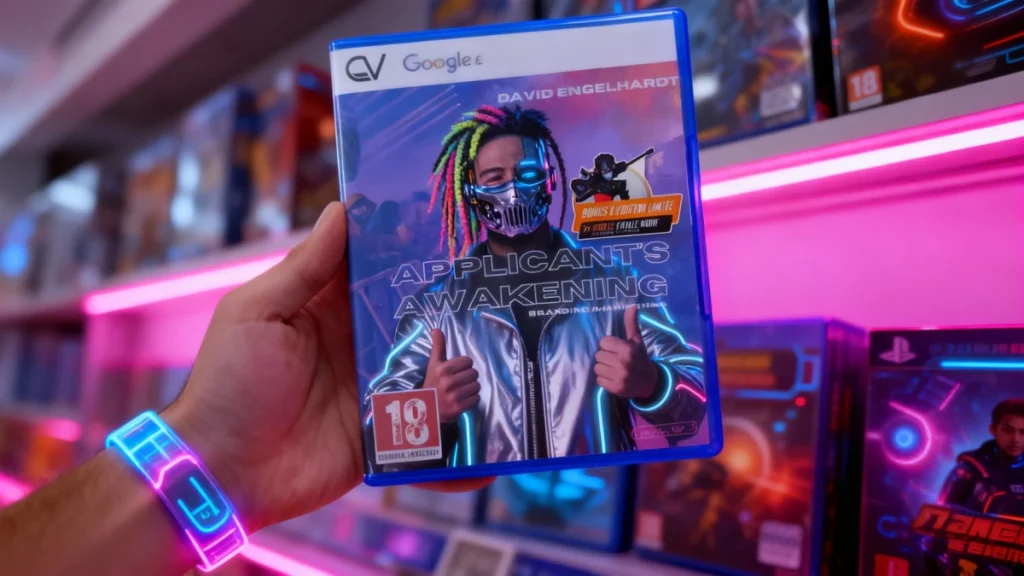 son cv facon jaquette de jeu video laisse les recruteurs sans voix