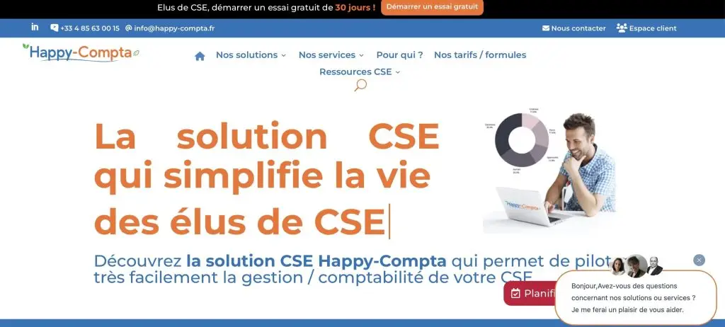 Quels services le CSE fournit il via Happly